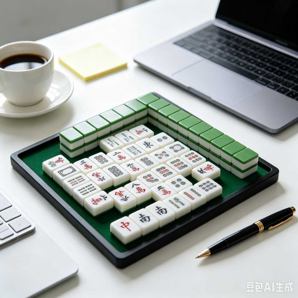 engraved texture mahjong tiles